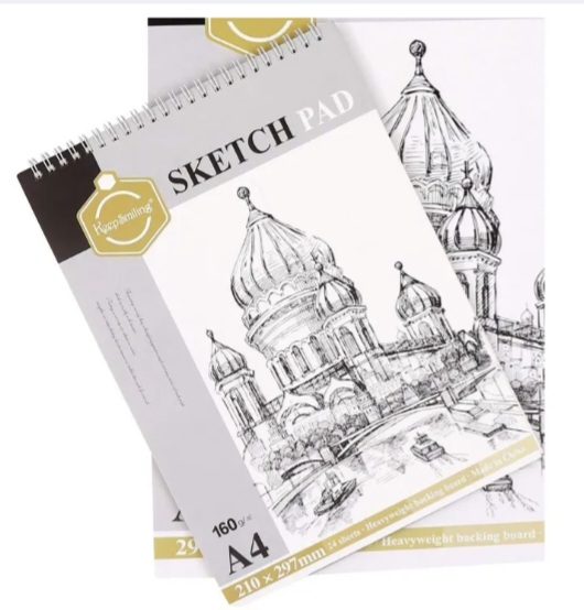 KeepSmiling A4 And Available Sketch Pad-160 GSM Acid-24Sheets