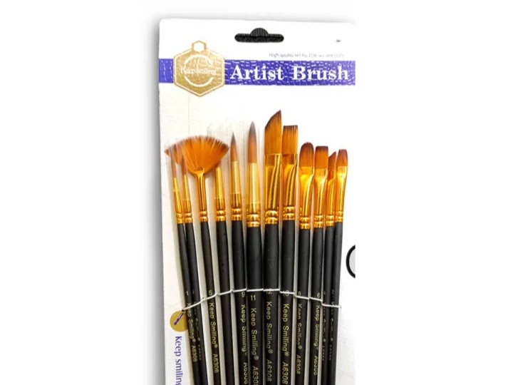 12pcs Mix Brush Tuli Set for Artists- KeepSmilin