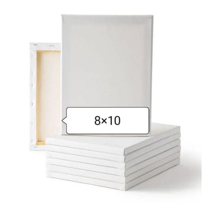 White Mini Canvas 8x10 inch - 1 Pcs