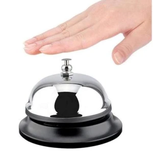 Service Hotel Desk Bell Metal Anti Rust Construction