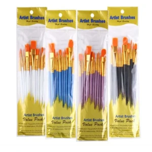piece oil paint brush set plastic rod art