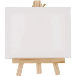 Papertree White mini canvas with Easel