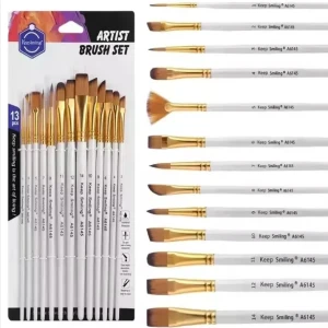 Keep Smiling Artist Paint Brush