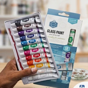 Keep Smiling Glass Paint - ১২ রঙের কম্বো সেট! 🎨