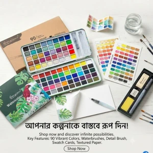Giorgione 90 Colours Watercolour Paint Set!
