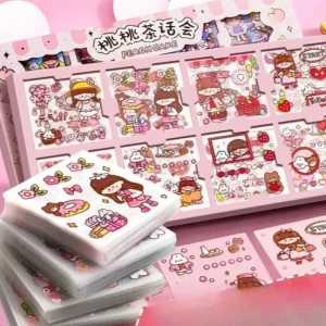 Kawaii Cute Cartoon PVC Stickers Set