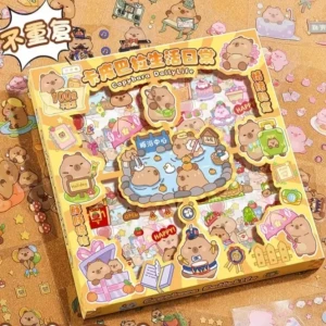 100Sheets Fashion Trendy Cute Capybara Stickers